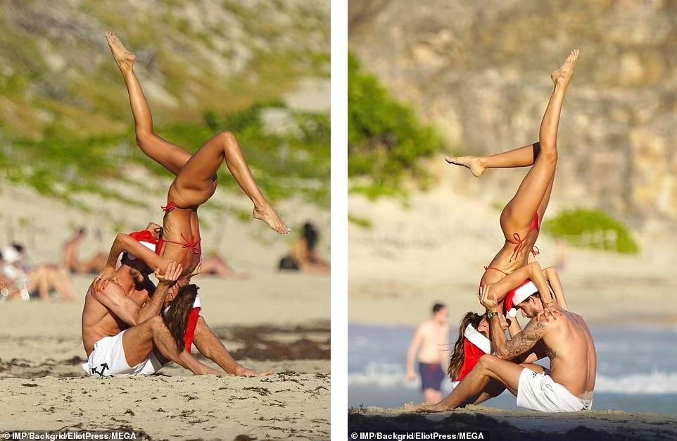 Không chỉ khoe vóc dáng không chút mỡ thừa, mỹ nhân 37 tuổi còn khoe kỹ năng yoga "thượng thừa"