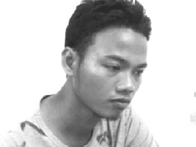 Hung thủ Dăn Chơn tại trụ sở cơ quan CSĐT