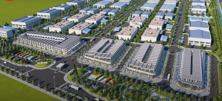 Phối cảnh dự án cụm công nghiệp Kim Bài (huyện Thanh Oai). Ảnh minh họa.