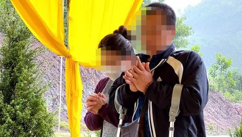 Ông L.M.Q trong lần đến viếng tang cháu M.Q tại nhà ông N.H.N. Ảnh do gia đình cung cấp