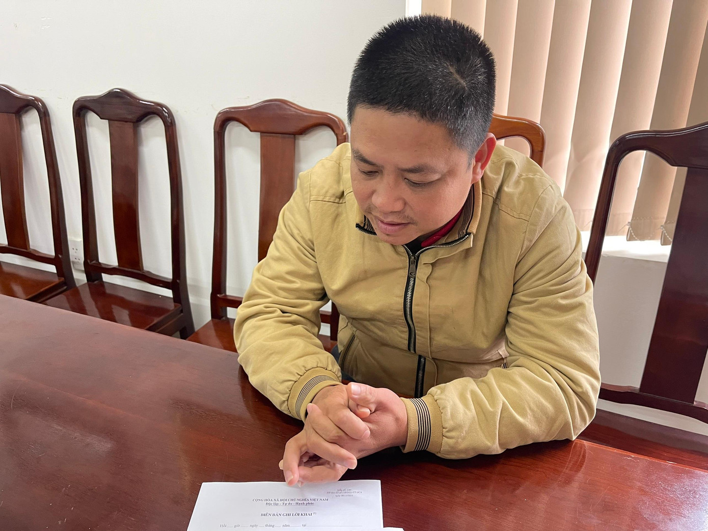 Đối tượng Trần Đình Liêm. Ảnh CACC Đối tượng Trần Đình Liêm. Ảnh CACC