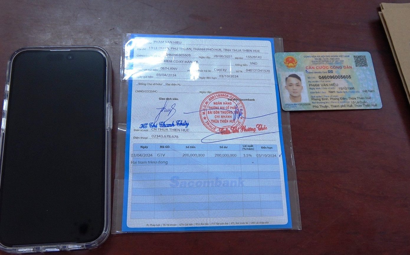 Tang vật vụ án.