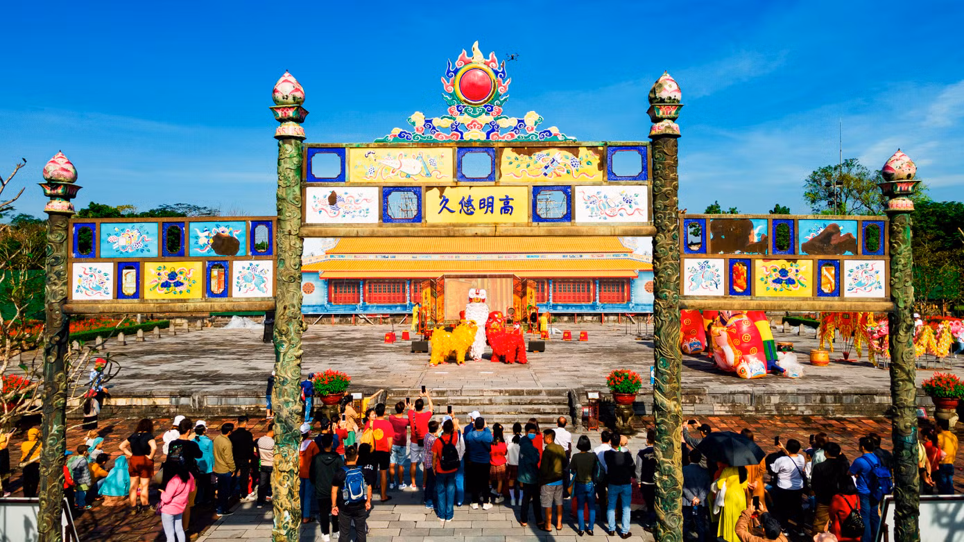 Tết năm nay, Trung tâm Bảo tồn Di tích Cố đô Huế tiếp tục mở cửa miễn phí Đại nội Huế và nhiều di tích thuộc hệ thống Di sản Huế để phục vụ du khách, công chúng, người dân.