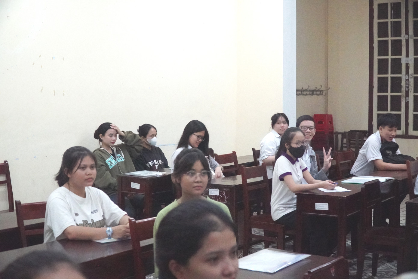 Thí sinh tự tin bước vào kỳ thi. Thí sinh tự tin bước vào kỳ thi.