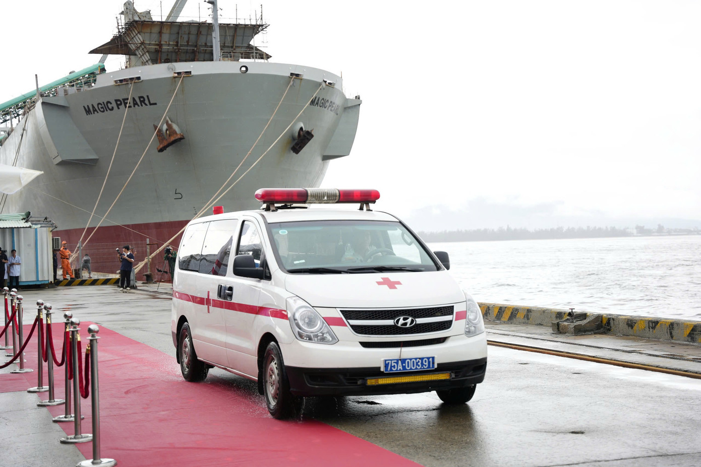 Hoạt động diễn tập còn có sự tham gia của đội ngũ y tế.