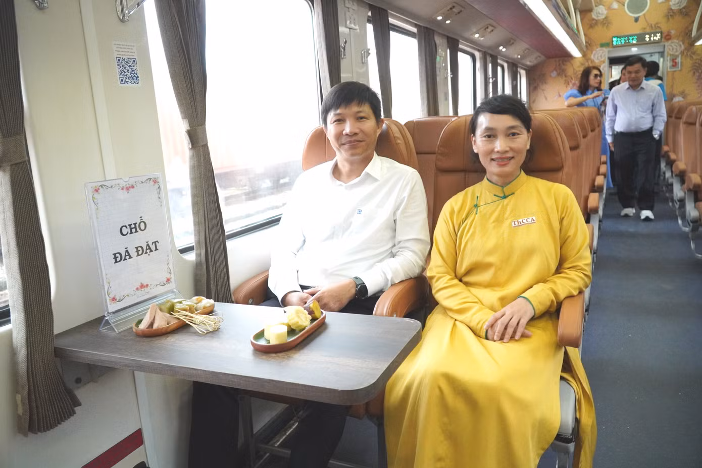 Một khu vực đã được đặt chỗ trước dành cho hành khách.