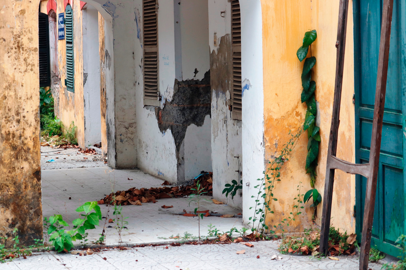 Sau khi hàng loạt cơ quan nhà nước chuyển về trụ sở mới, nhiều khu trụ sở cũ nằm dọc đường Lê Lợi rơi vào cảnh bỏ hoang, nhếch nhác, hư hỏng, xuống cấp.