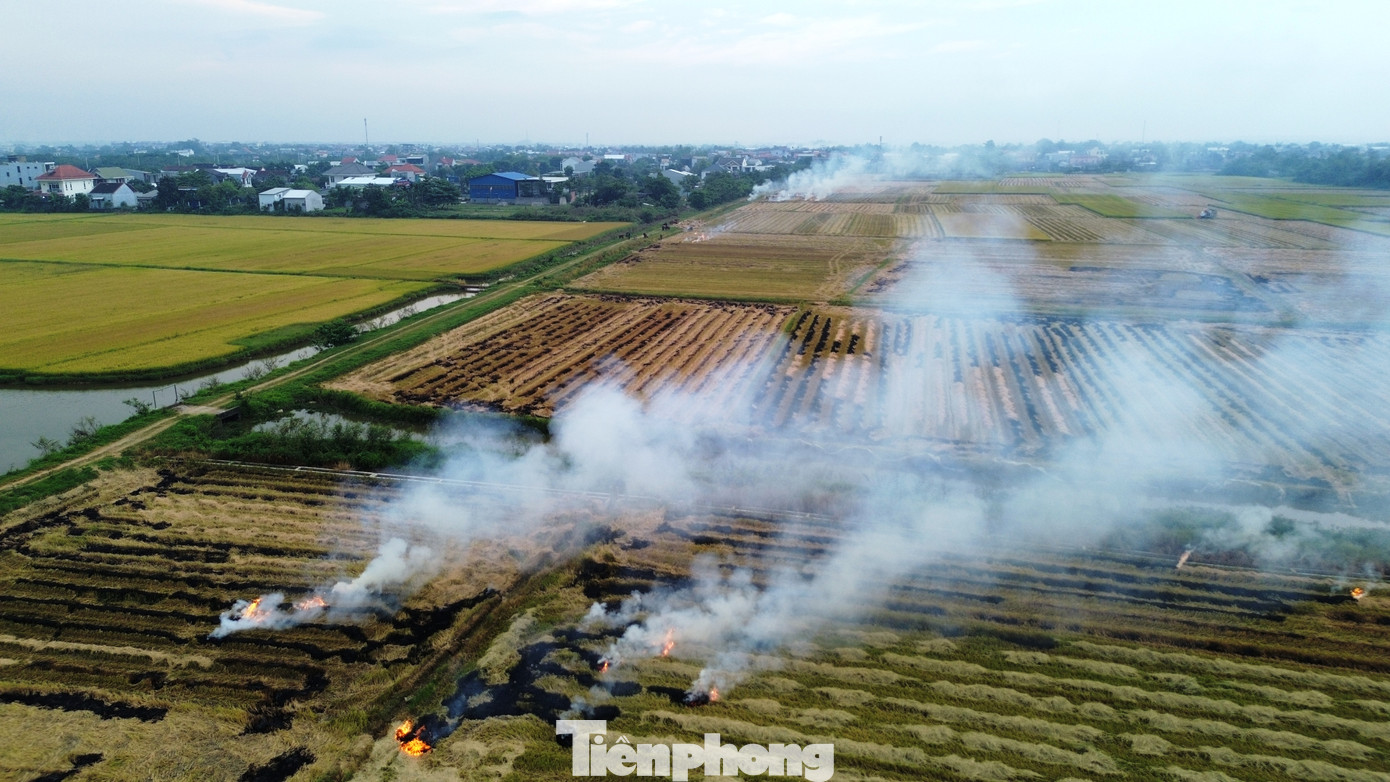 Nhằm giảm thiểu tác hại do vấn nạn đốt rơm rạ gây ra, cơ quan chức năng TP Huế khuyến cáo người dân nên tái sử dụng rơm rạ sau thu hoạch để trồng nấm rơm, ủ rơm làm thức ăn cho gia súc, ủ phân hữu cơ, che phủ đất trồng trọt…, góp phần giảm thiểu ô nhiễm môi trường. Khi phát hiện tình trạng đốt rơm rạ, người dân cần gửi phản ánh qua ứng dụng Hue-S hoặc liên hệ trực tiếp qua tổng đài 19001075 để được xử lý kịp thời. Nhằm giảm thiểu tác hại do vấn nạn đốt rơm rạ gây ra, cơ quan chức năng TP Huế khuyến cáo người dân nên tái sử dụng rơm rạ sau thu hoạch để trồng nấm rơm, ủ rơm làm thức ăn cho gia súc, ủ phân hữu cơ, che phủ đất trồng trọt…, góp phần giảm thiểu ô nhiễm môi trường. Khi phát hiện tình trạng đốt rơm rạ, người dân cần gửi phản ánh qua ứng dụng Hue-S hoặc liên hệ trực tiếp qua tổng đài 19001075 để được xử lý kịp thời.
