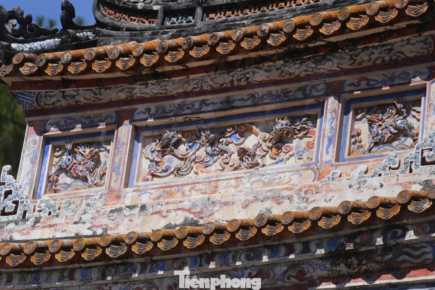 Trang trí đặc trưng tại Khiêm Lăng.