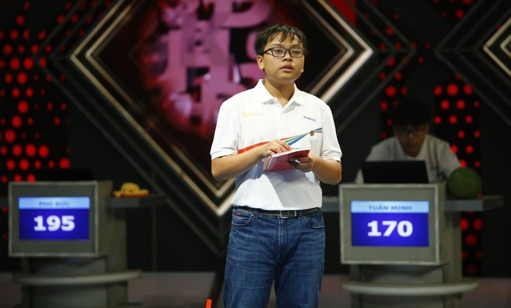 Võ Quang Phú Đức tham gia tranh tài tại Đường lên đỉnh Olympia năm thứ 24. Ảnh: Internet Võ Quang Phú Đức tham gia tranh tài tại Đường lên đỉnh Olympia năm thứ 24. Ảnh: Internet