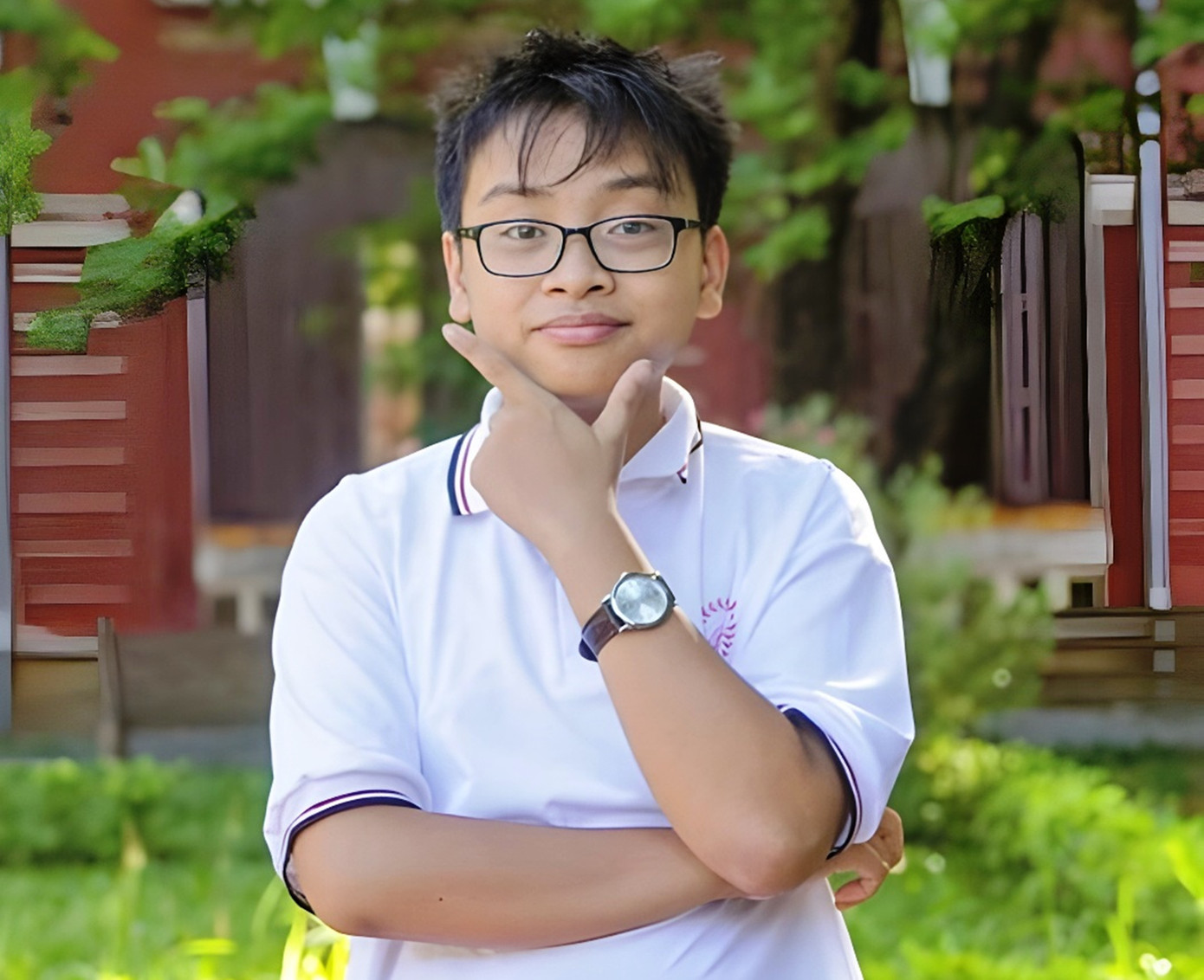 Võ Quang Phú Đức từng có niềm mơ ước tham gia thi Đường lên đỉnh Olympia từ thuở ấu thơ. Ảnh: NVCC Võ Quang Phú Đức từng có niềm mơ ước tham gia thi Đường lên đỉnh Olympia từ thuở ấu thơ. Ảnh: NVCC