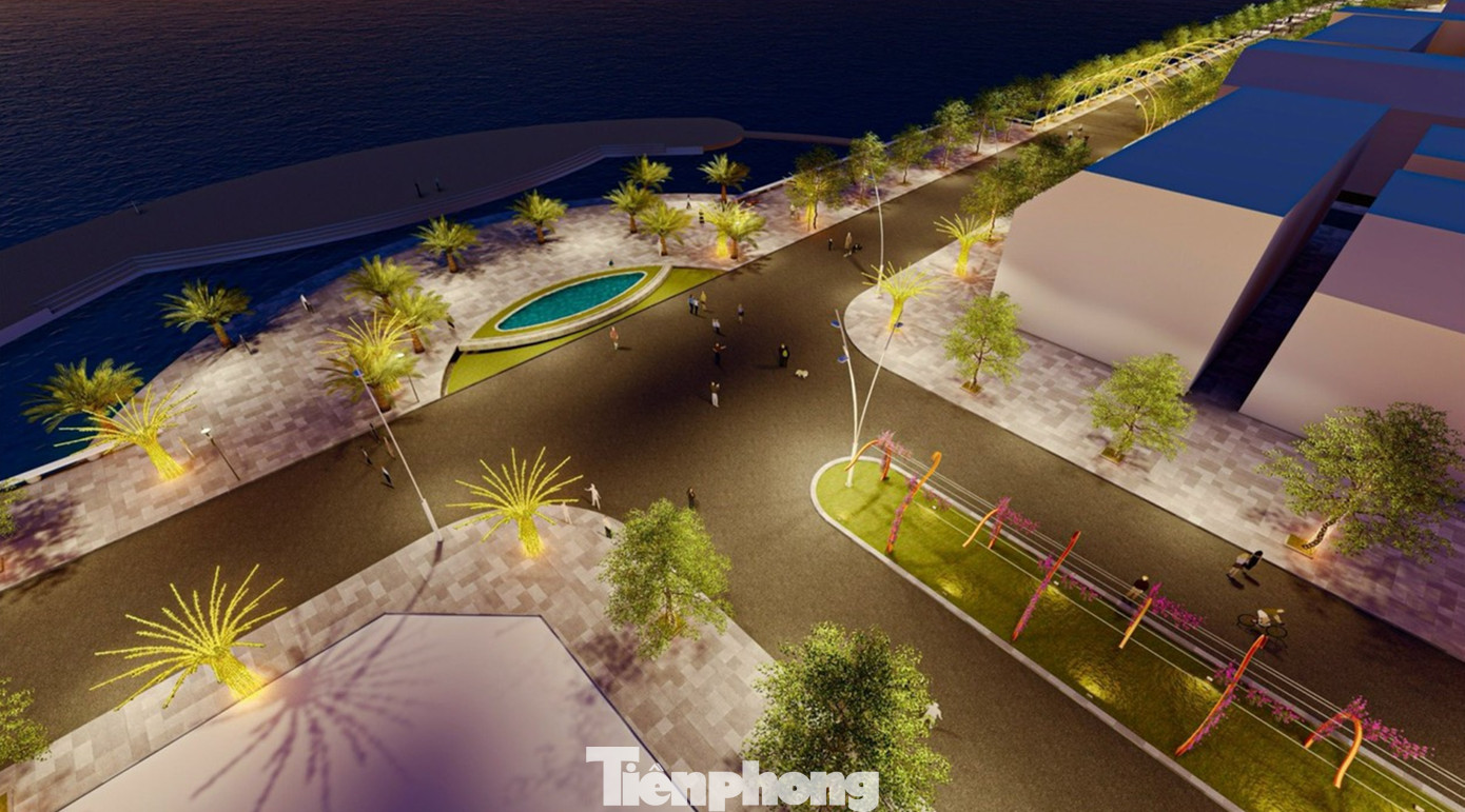 Công trình phố đi bộ có tổng kinh phí thực hiện hơn 62 tỷ đồng. Trong đó, nguồn lực từ ngân sách trên 17,7 tỷ đồng (giai đoạn 1 là hơn 4,3 tỷ đồng); nguồn xã hội hóa hơn 44,7 tỷ đồng. Ảnh phối cảnh