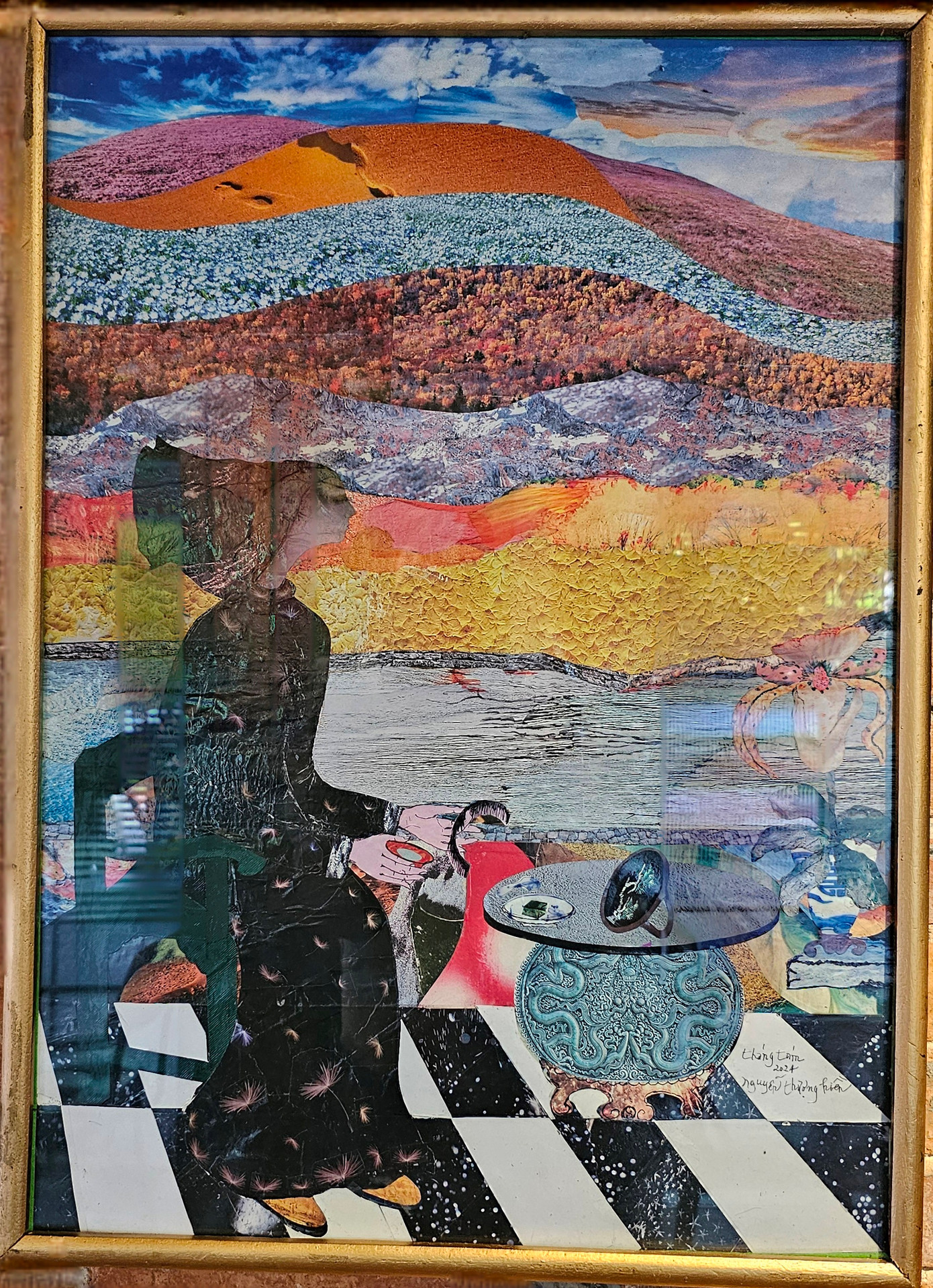 "Điểm trà" của Nguyễn Thượng Hiền. "Điểm trà" của Nguyễn Thượng Hiền.