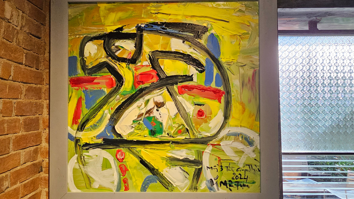 Tranh của họa sĩ Đặng Mậu Tựu. Tranh của họa sĩ Đặng Mậu Tựu.