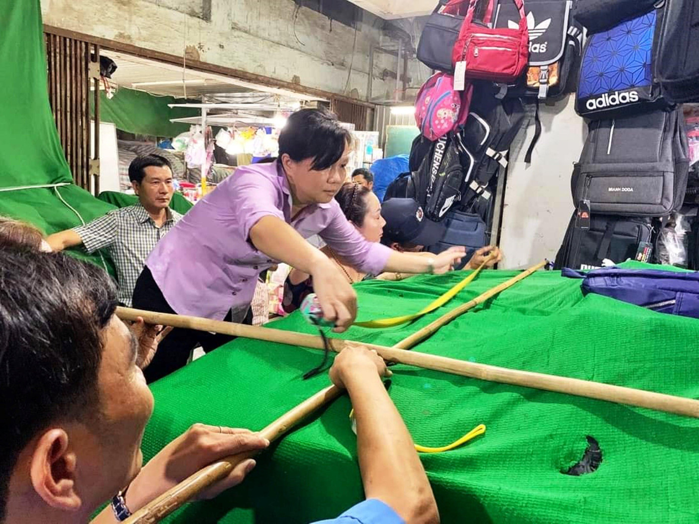 Lần đầu tiên tại chợ Đông Ba diễn ra việc sắp xếp, phục hồi lại nguyên trạng diện tích không gian trên phạm vi và quy mô lớn