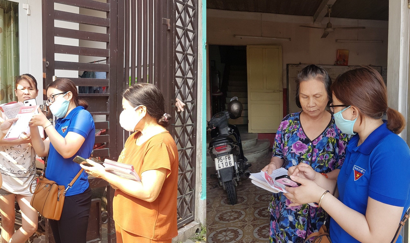 Người dân tại Huế được khuyến cáo đeo khẩu trang phòng, chống dịch COVID-19.