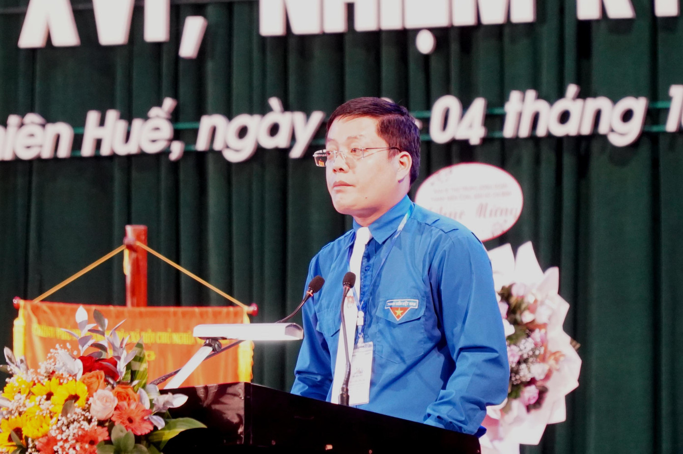 Anh Nguyễn Thanh Hoài - Bí thư Tỉnh Đoàn, Chủ tịch Hội LHTN Việt Nam tỉnh TT-Huế, cho biết, chương trình “giảm nghèo bền vững” do Tỉnh Đoàn TT-Huế thực hiện đã đạt được nhiều kết quả đáng khích lệ. Ảnh: N.V