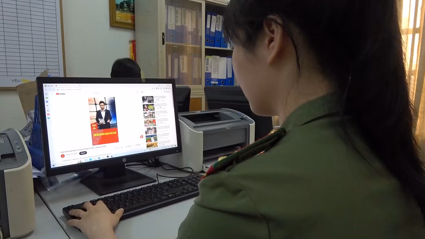 Cơ quan công an tiếp nhận, xử lý thông tin liên quan lừa đảo nộp thuế qua mạng tại TP. Huế.