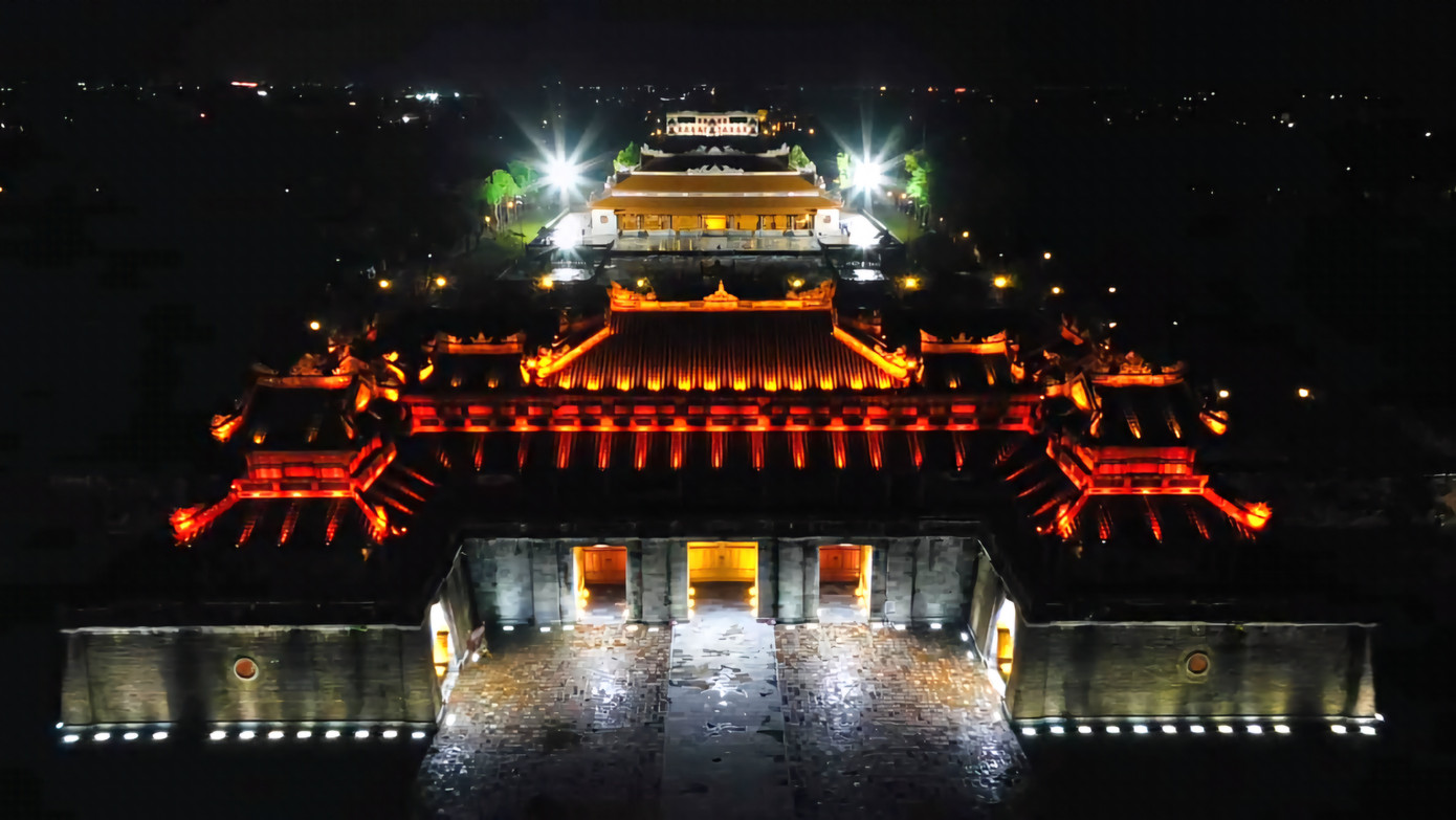 Ngôi điện đặc biệt này được vua Gia Long cho xây dựng vào năm 1805 tại khu vực Đại Cung môn. Đến năm 1833, vua Minh Mạng cho xây dựng lại công trình tại vị trí hiện nay. Ảnh: TTBTDTCĐ.