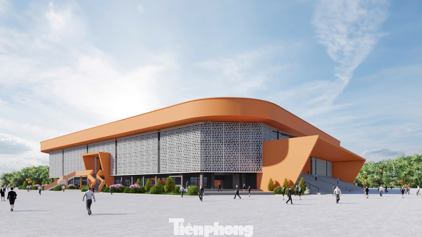 Phối cảnh công trình quảng trường văn hóa thể thao tỉnh sau khi hoàn thành.