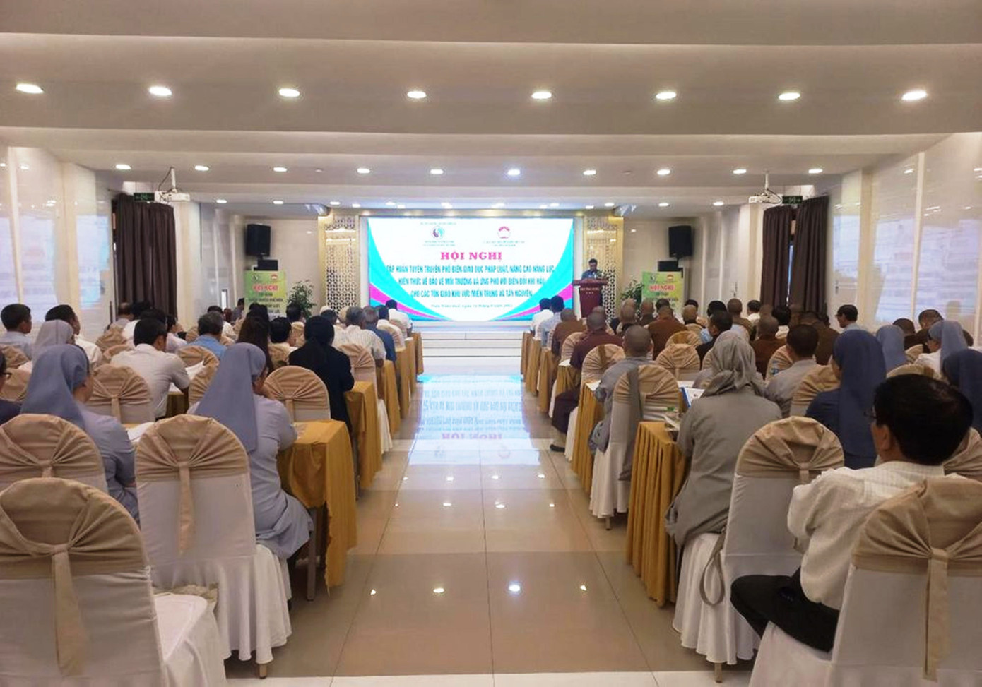 Quang cảnh hội nghị tập huấn. Ảnh: N.Q Quang cảnh hội nghị tập huấn. Ảnh: N.Q