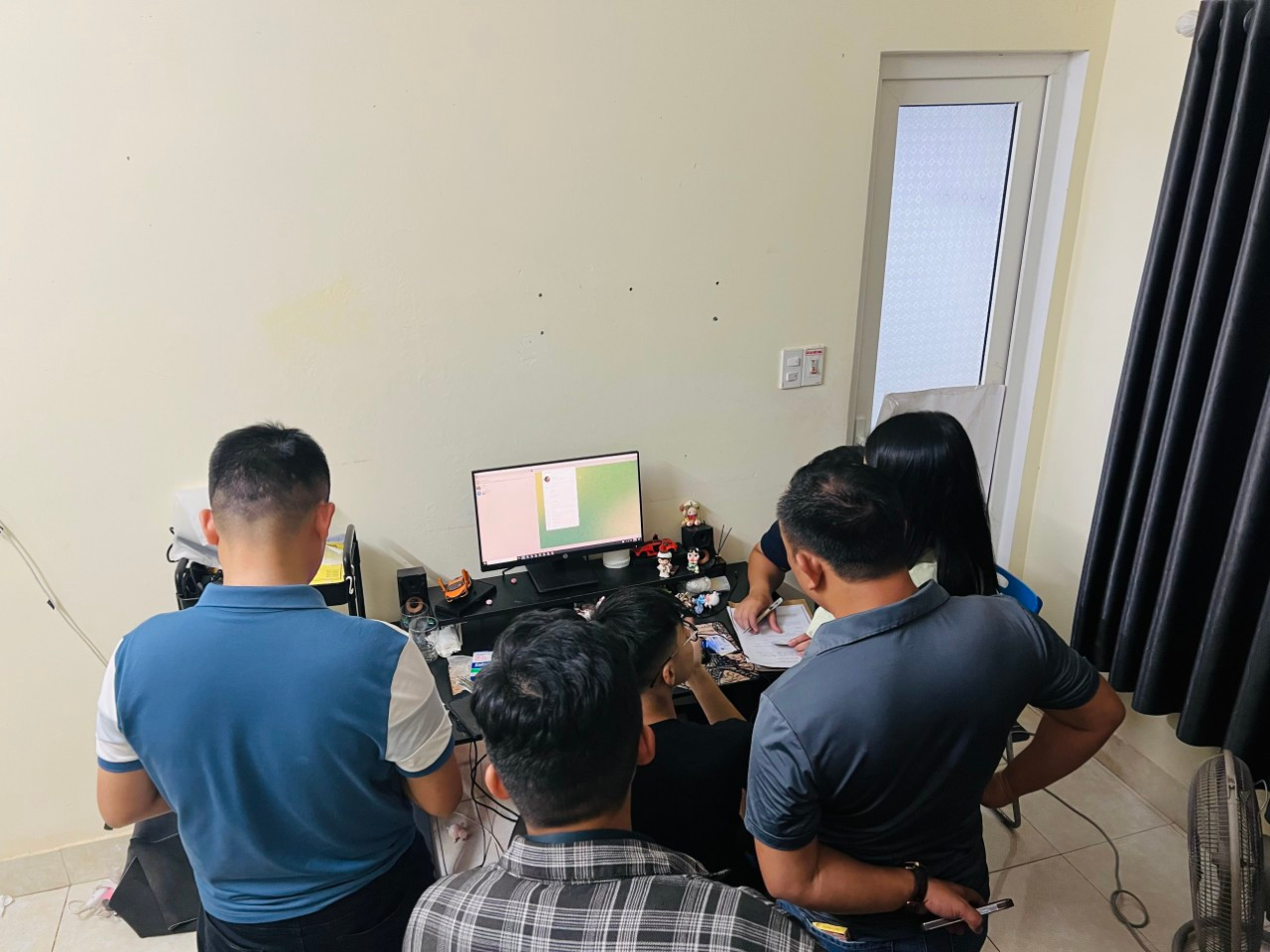 Phòng chung cư do các đối tượng thuê để thực hiện hành vi phạm tội.