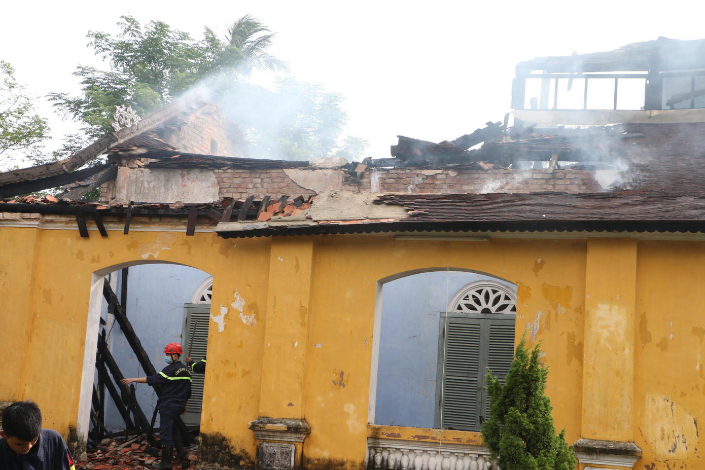 Vụ cháy không gây thiệt hại về người. Ảnh: N.V