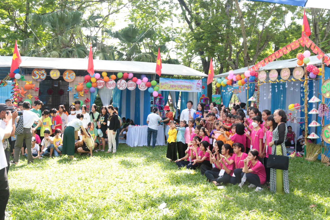 Hoạt động hội trại. Ảnh: NV