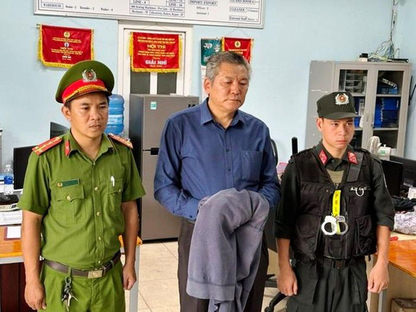 Ông Kang Myung Gyu thời điểm bị khởi tố, bắt tạm giam.