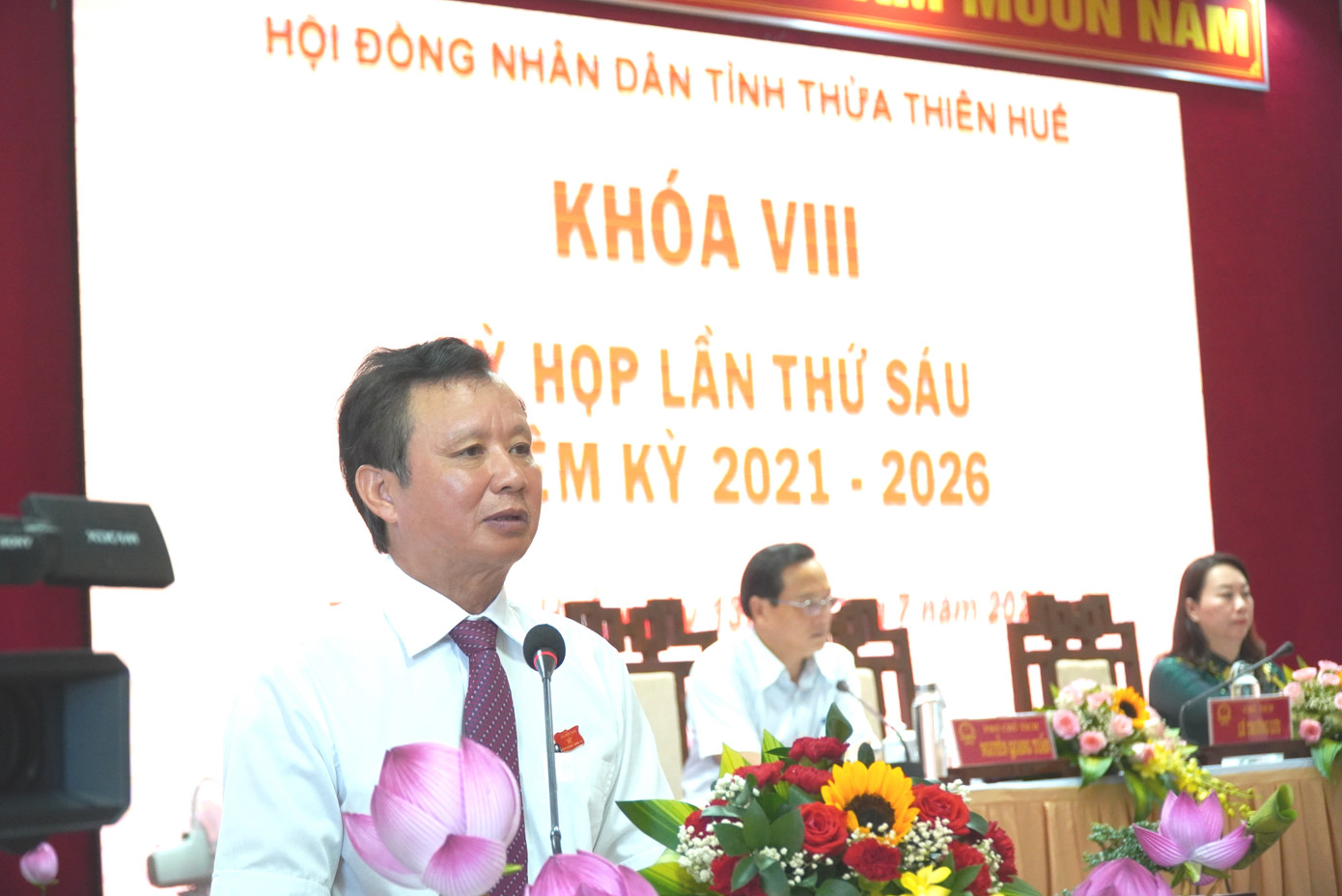 Chủ tịch HĐND tỉnh TT-Huế Lê Trường Lưu đánh giá, kinh tế của tỉnh tiếp tục có những chuyển biến tích cực trong 6 tháng đầu năm 2023. (Ảnh: N.V) Chủ tịch HĐND tỉnh TT-Huế Lê Trường Lưu đánh giá, kinh tế của tỉnh tiếp tục có những chuyển biến tích cực trong 6 tháng đầu năm 2023. (Ảnh: N.V)