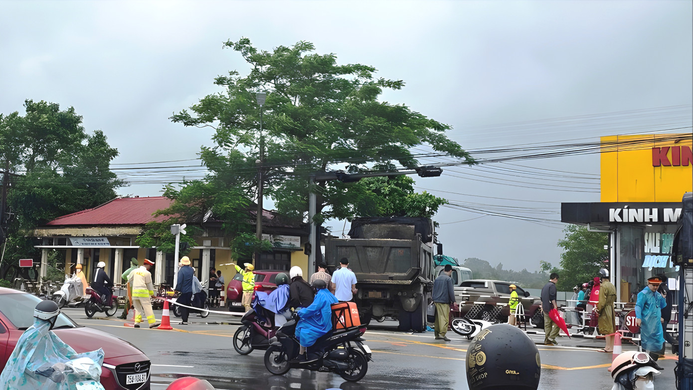 Hiện trường vụ tai nạn giao thông. (Ảnh: H.D) Hiện trường vụ tai nạn giao thông. (Ảnh: H.D)