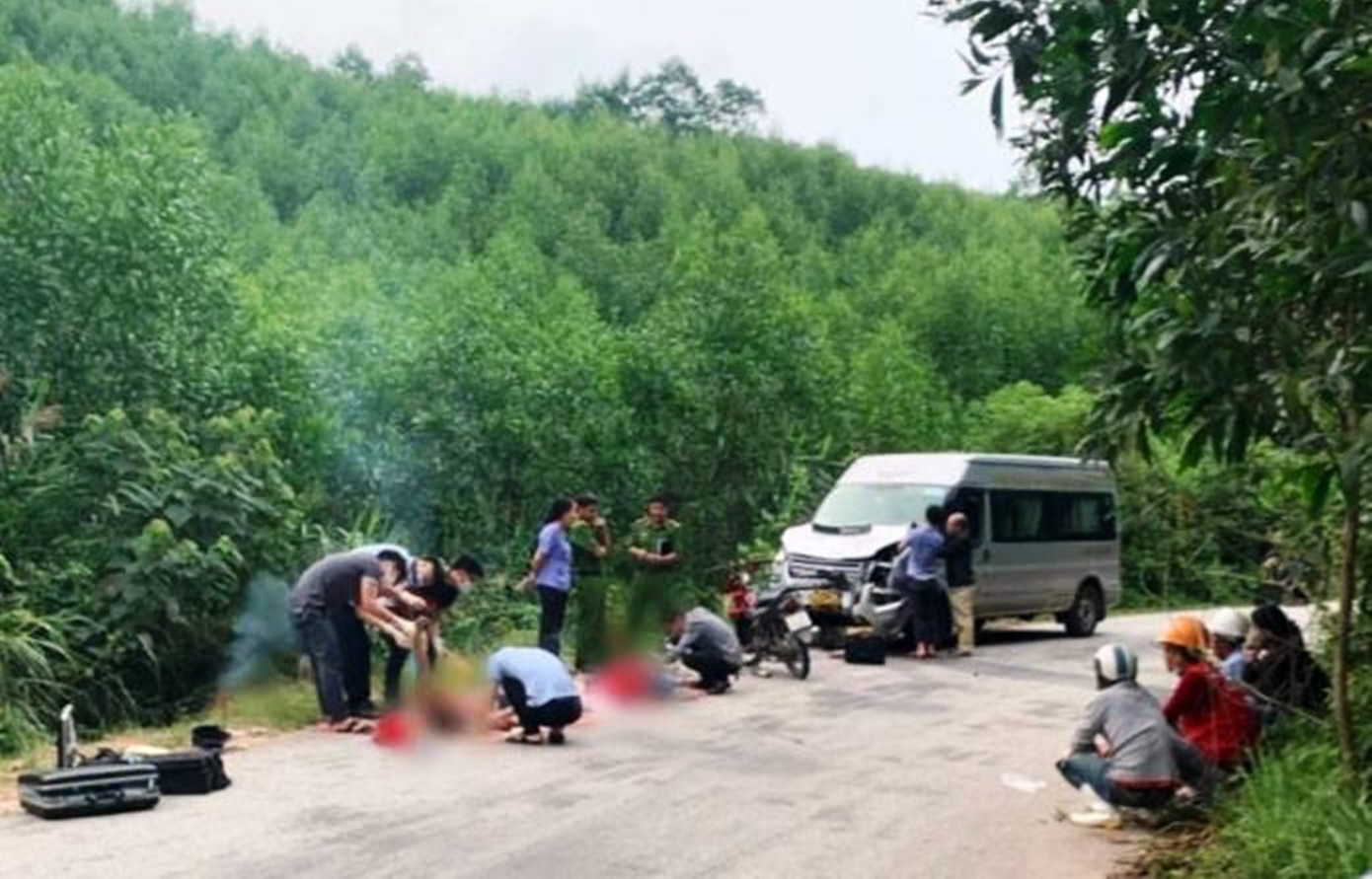 Hiện trường vụ tai nạn. Ảnh: Vương Nguyễn