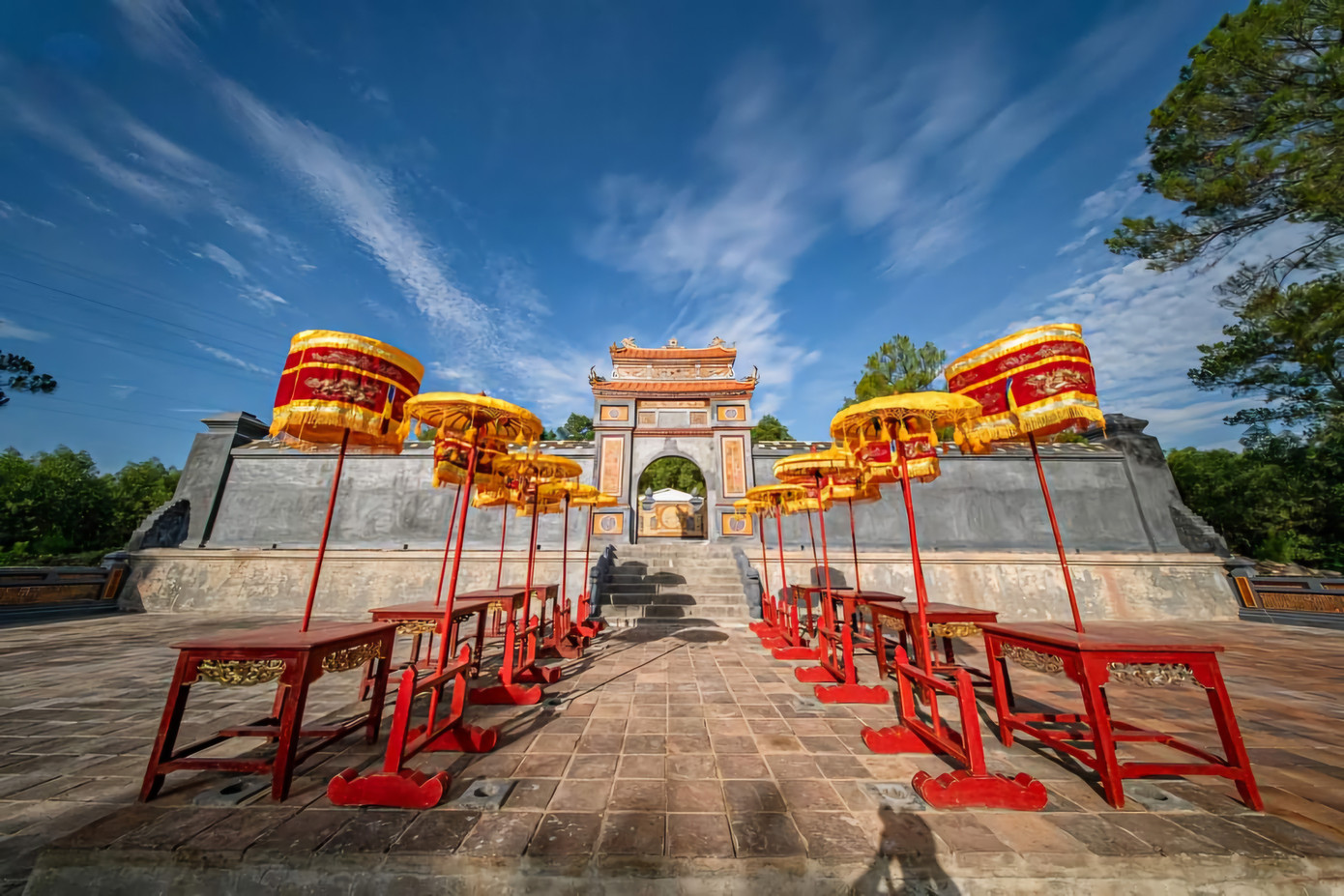 Đến nay, công trình đã hoàn thiện với các hạng mục trụ biểu, hồ tân nguyệt và hệ thống cống đối lư, sân nền, bậc cấp trước lăng, sân nền tự nhiên, cổng, vòng tường thành ngoại và tường thành nội. Di tích được tôn tạo khang trang xứng tầm công lao cống hiến của Hoàng Thái hậu Từ Dụ đối với lịch sử dân tộc.