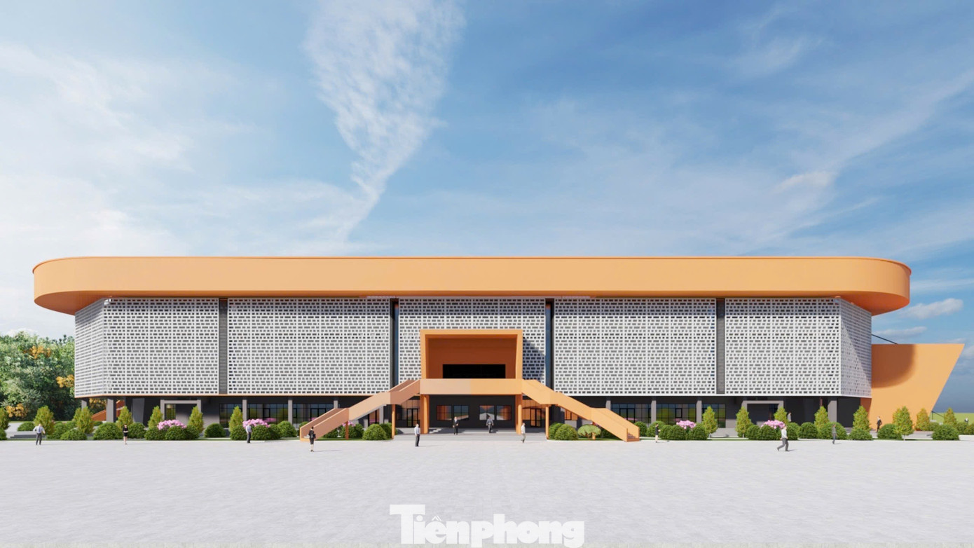 Phối cảnh công trình quảng trường văn hóa thể thao tỉnh sau khi hoàn thành.