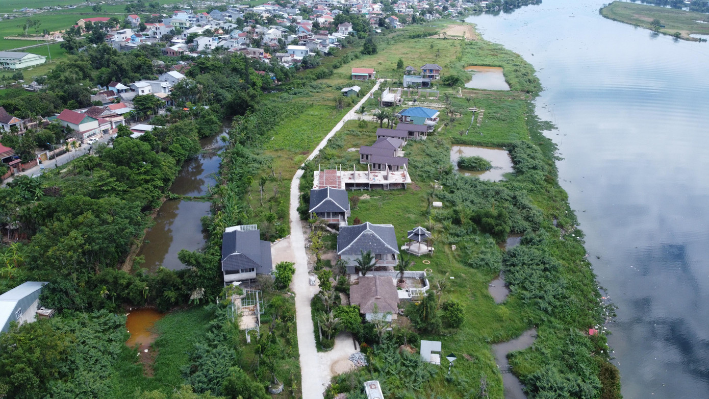 Khu vực dự án Go Green Farm có tổng cộng 21 công trình xây dựng không có giấy phép Khu vực dự án Go Green Farm có tổng cộng 21 công trình xây dựng không có giấy phép