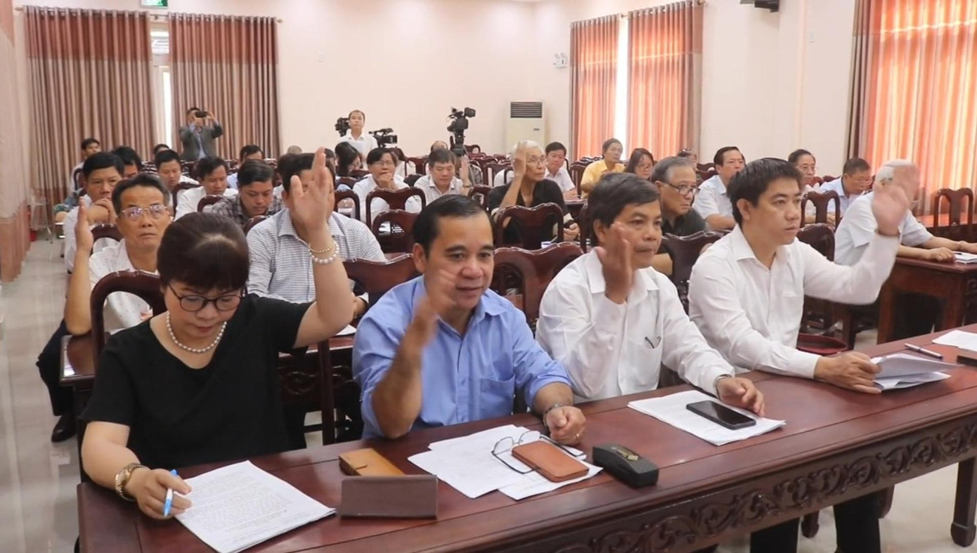 Biểu quyết thông qua danh sách ứng cử viên. Biểu quyết thông qua danh sách ứng cử viên.