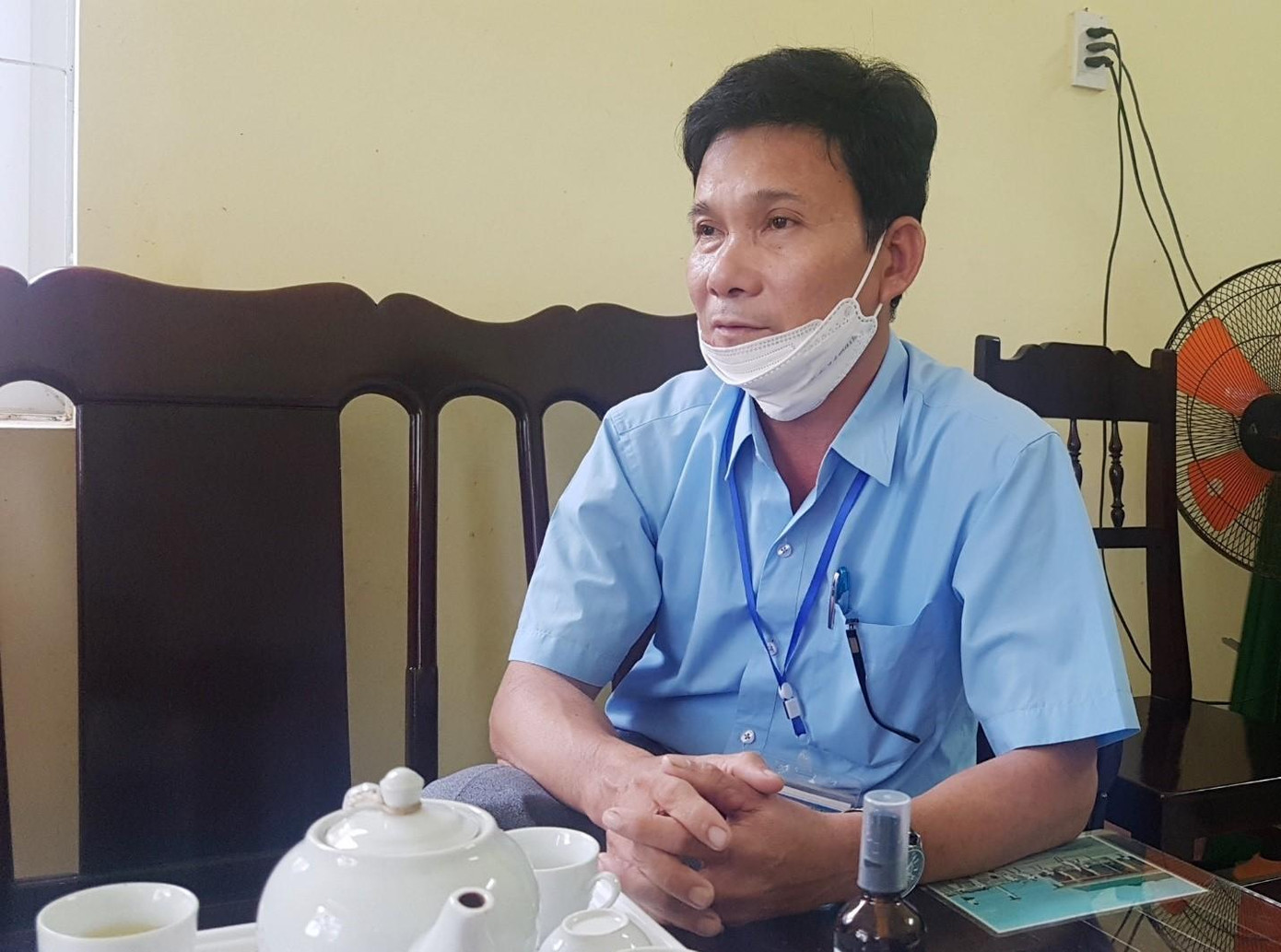 Ông Đặng Văn Thành, Phó chủ tịch UBND xã Quảng An, thông tin về vụ việc