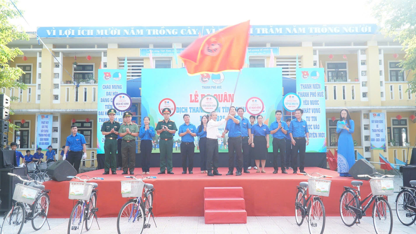 Tuổi trẻ TP Huế ra quân Chiến dịch Thanh niên tình nguyện hè năm 2025.