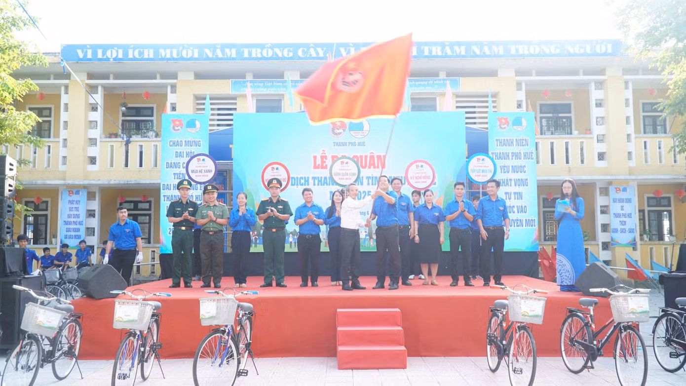 Tuổi trẻ TP Huế ra quân Chiến dịch Thanh niên tình nguyện hè năm 2025.