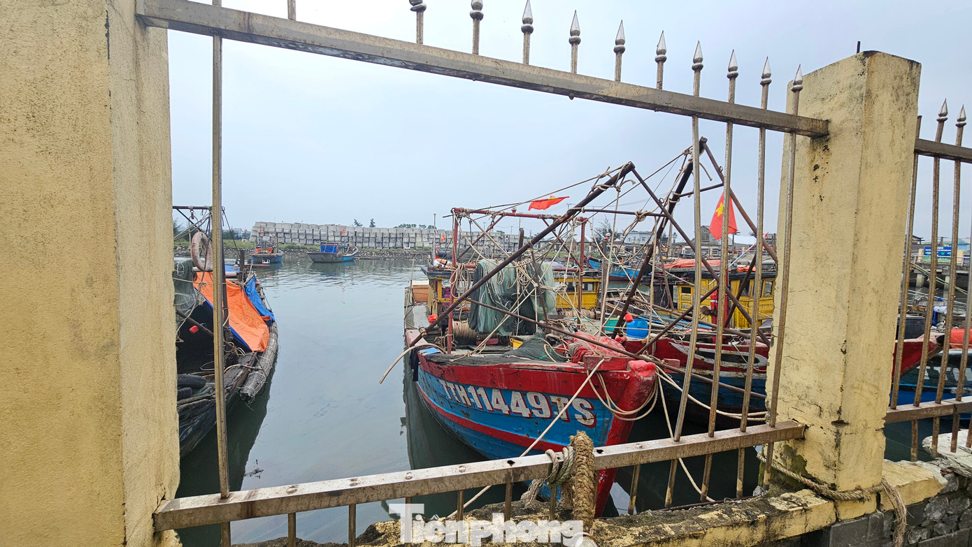 Quan sát của PV, dọc hệ thống hàng rào bằng bê tông và chấn song kim loại bảo vệ cảng cá, hễ nơi nào có tàu thuyền neo đậu “bu bám”, vị trí đó xảy ra tình trạng xâm hại công trình do cơ quan nhà nước đầu tư và quản lý.