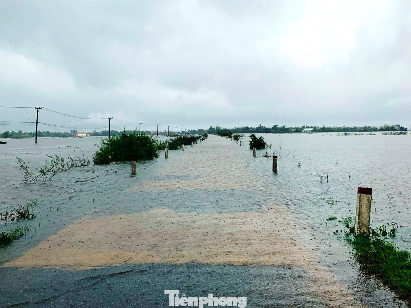 Tuyến Tỉnh lộ từ phường Thủy Phương (thị xã Hương Thủy) đến các xã Phú Hồ, Phú Xuân (huyện Phú Vang) bị ngập lụt vào chiều 13/10. Tuyến Tỉnh lộ từ phường Thủy Phương (thị xã Hương Thủy) đến các xã Phú Hồ, Phú Xuân (huyện Phú Vang) bị ngập lụt vào chiều 13/10.