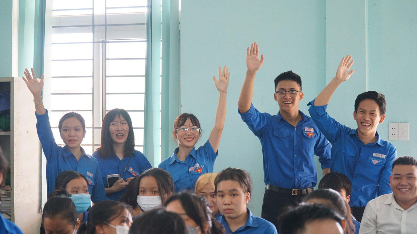 Hội thi nhận được sự cổ vũ nhiệt tình của đông đảo đoàn viên, thanh niên địa phương.