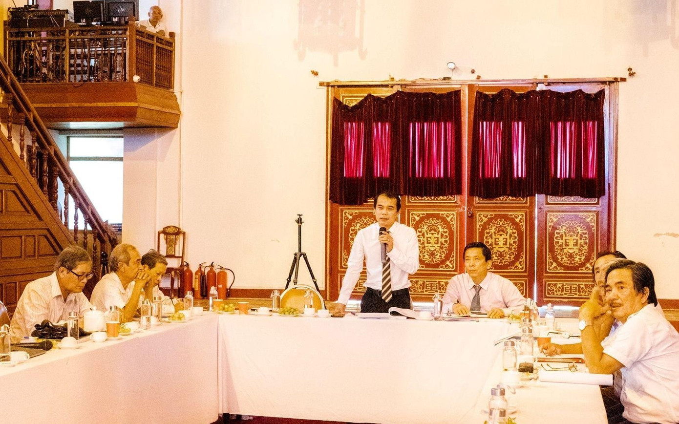 Lấy ý kiến bảo quản, tu bổ, phục hồi và tôn tạo tổng thể di tích Thái Miếu (giai đoạn 1). Ảnh: Trung tâm Bảo tồn Di tích Cố đô Huế