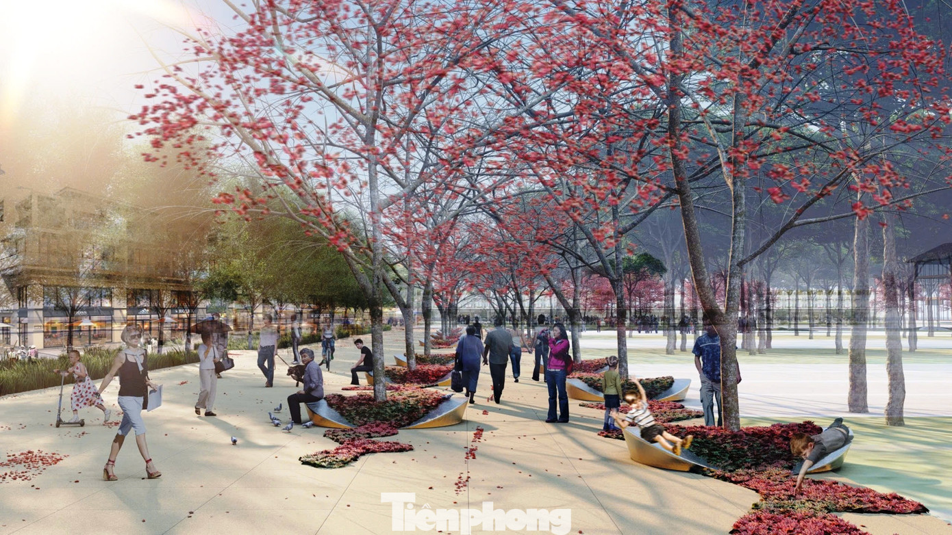 Phối cảnh công trình quảng trường văn hóa thể thao tỉnh sau khi hoàn thành.