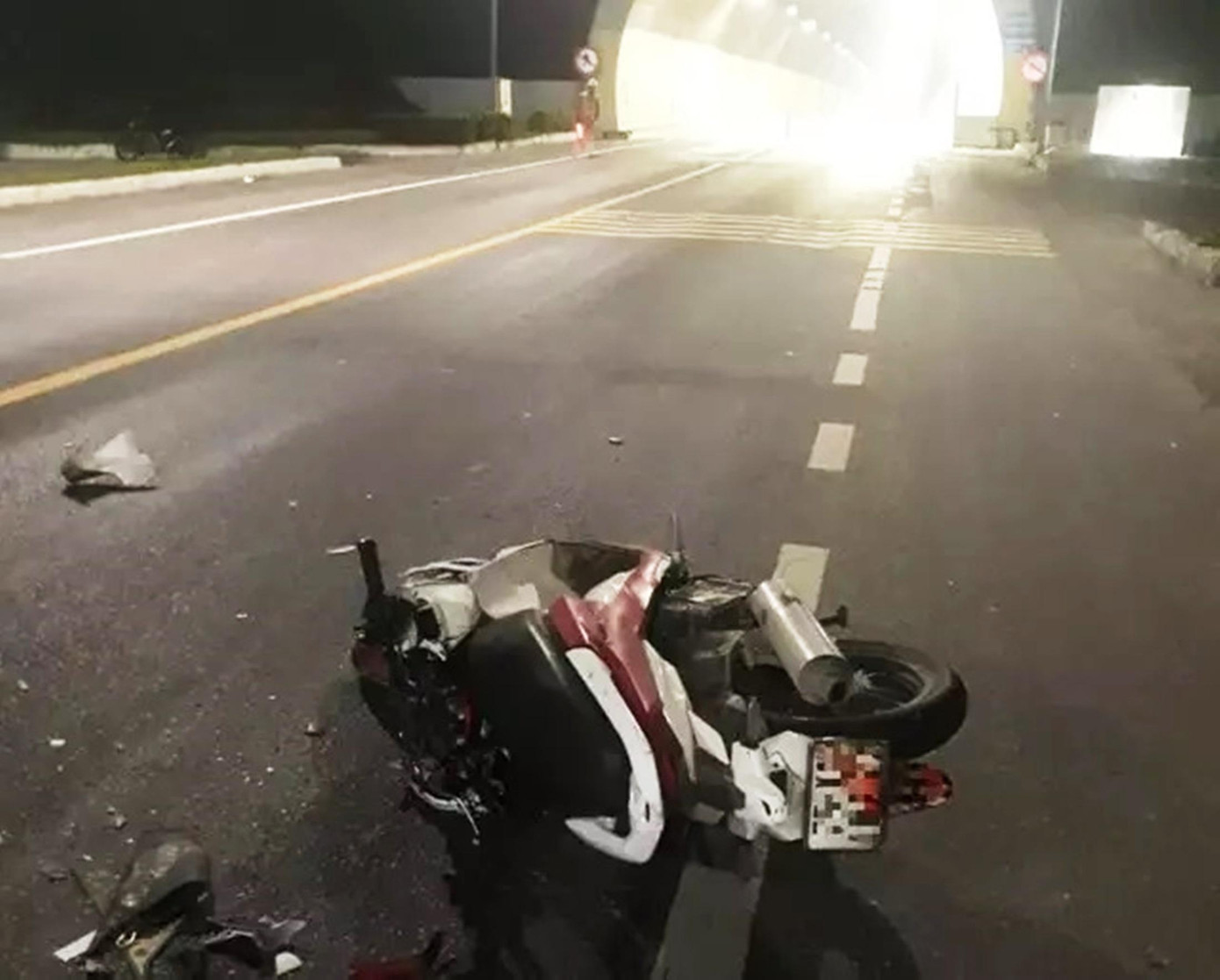 Hiện trường vụ tai nạn giao thông. Ảnh: CTV Hiện trường vụ tai nạn giao thông. Ảnh: CTV