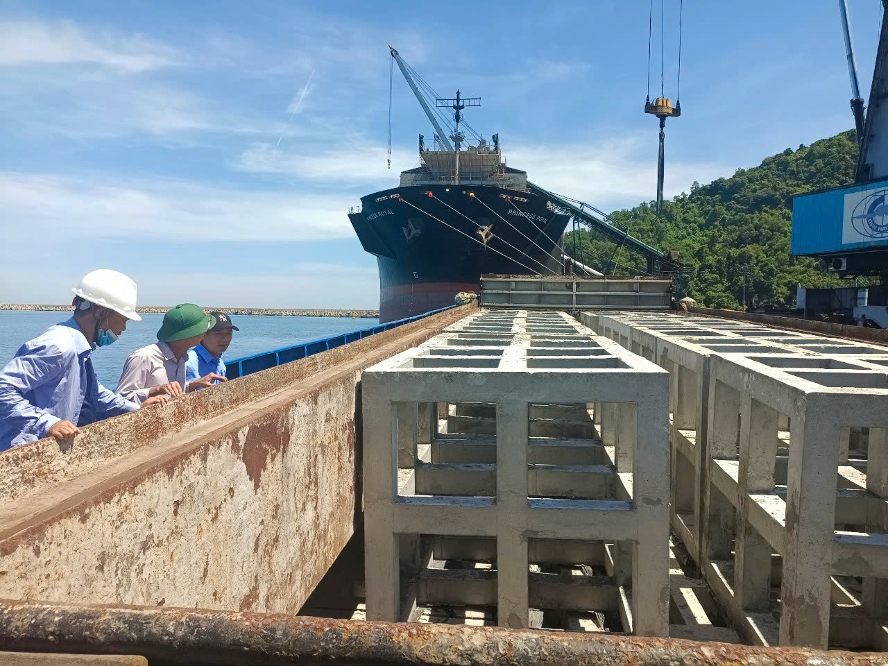 Vận chuyển rạn nhân tạo ra vùng biển được khoanh vùng thực hiện hợp phần thả rạn nhân tạo. Vận chuyển rạn nhân tạo ra vùng biển được khoanh vùng thực hiện hợp phần thả rạn nhân tạo.