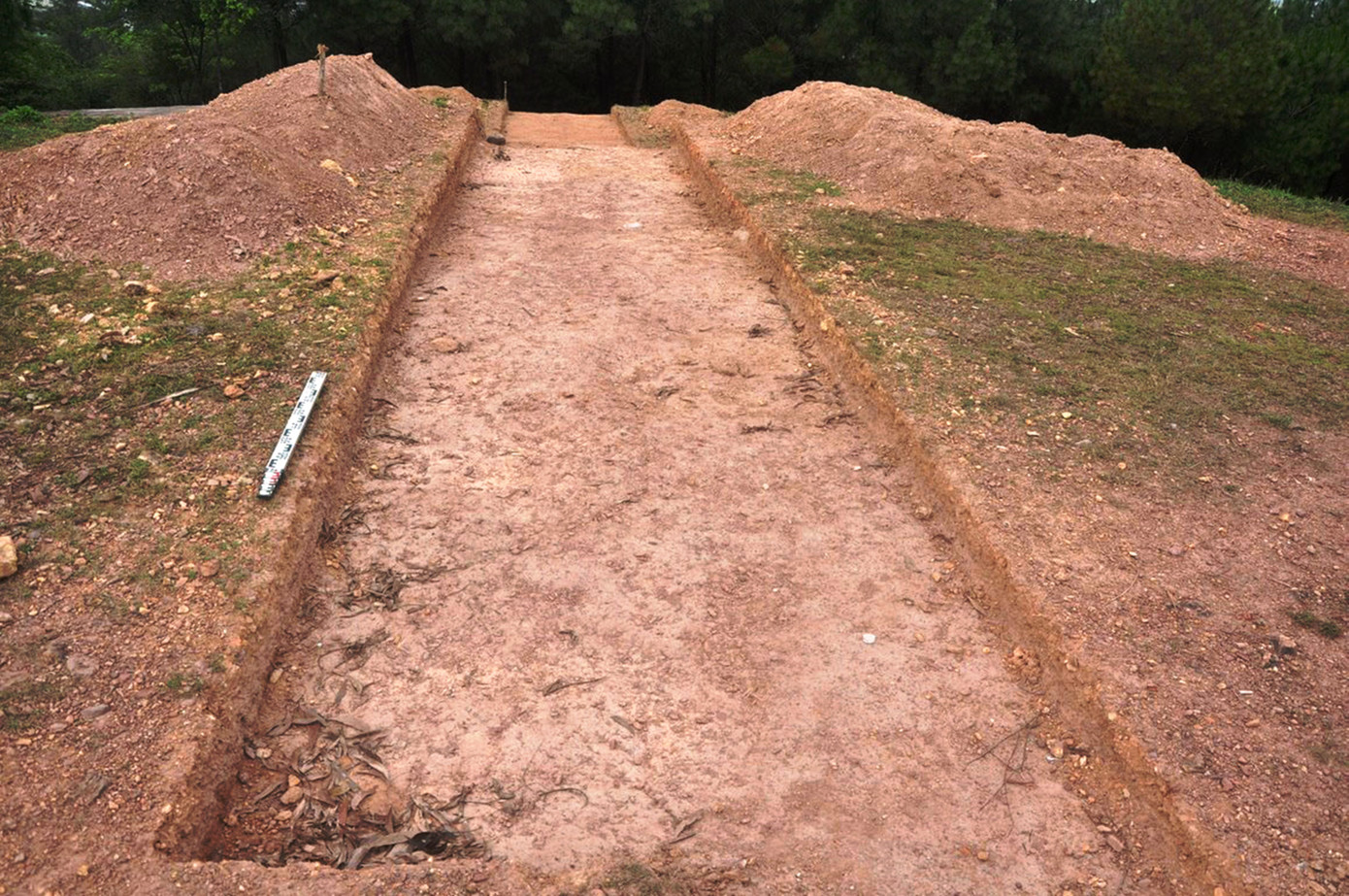 Bề mặt của tầng đàn. (Ảnh: Bảo tàng LSQG) Bề mặt của tầng đàn. (Ảnh: Bảo tàng LSQG)