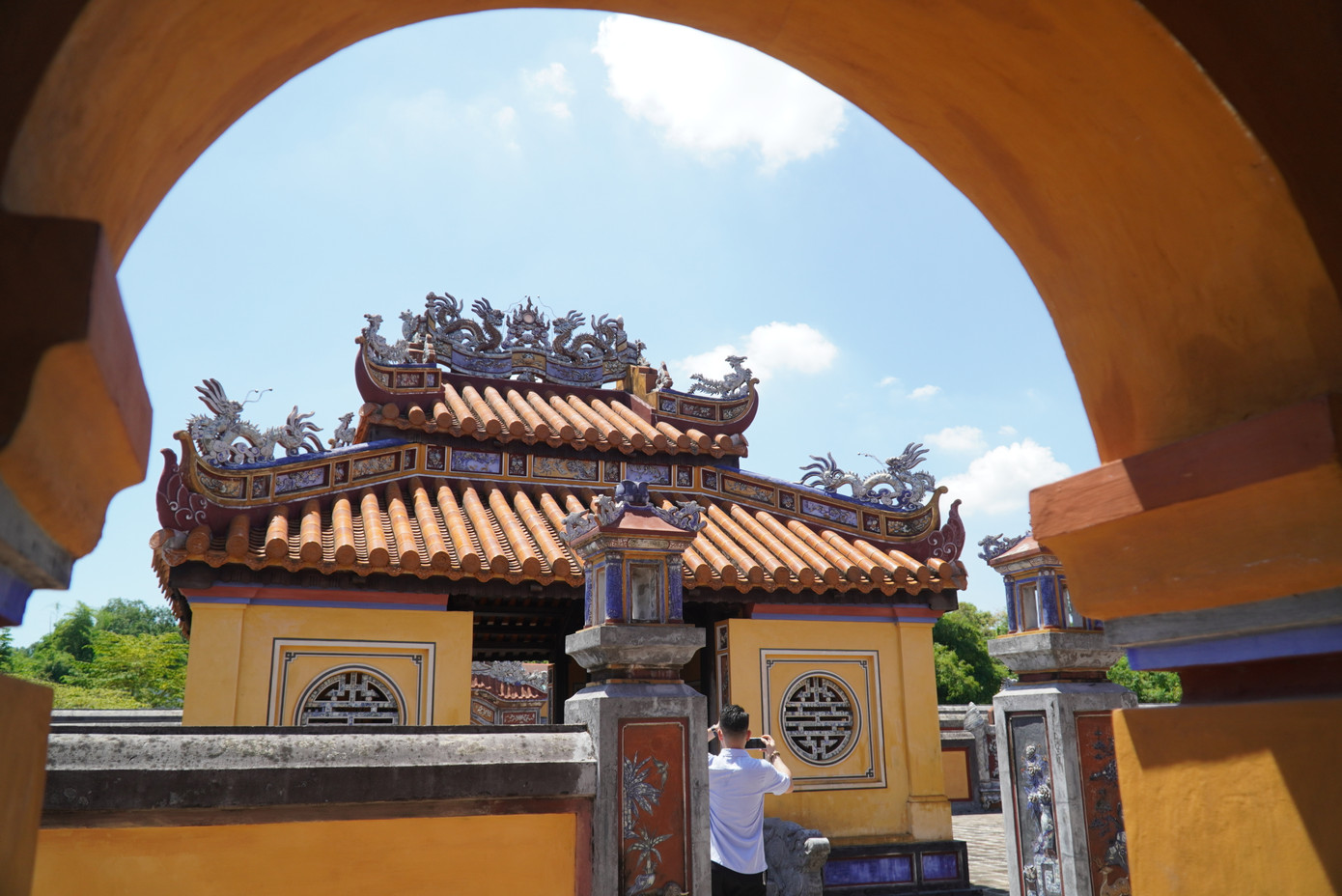 Vừa qua, Trung tâm Bảo tồn Di tích Cố đô Huế mở cửa cụm di tích An Lăng đón khách tham quan, sau khi công trình hoàn thành trùng tu.