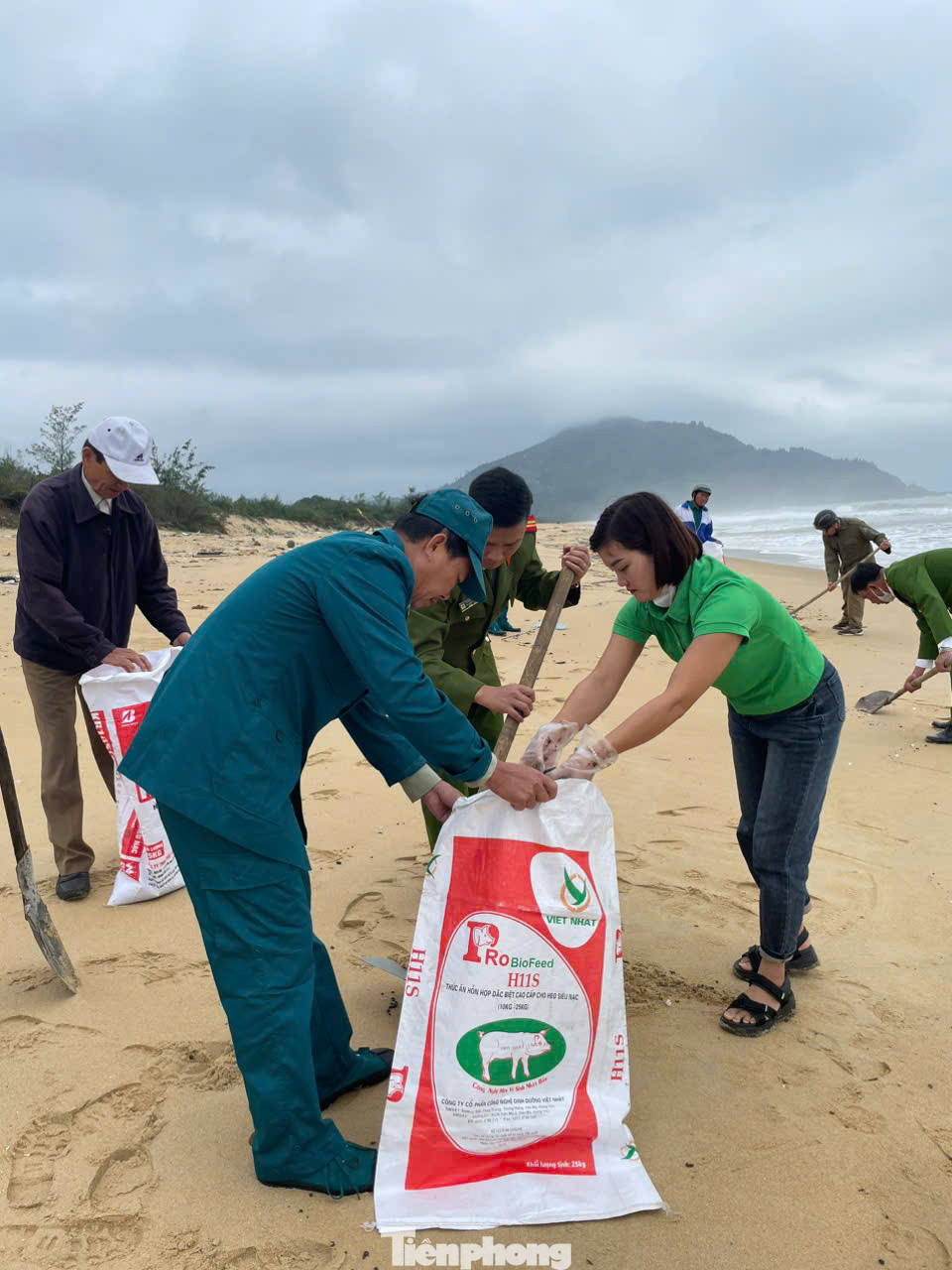 Số lượng dầu vón cục thu gom được tại bờ biển Lăng Cô và xã Lộc Vĩnh lên đến khoảng 40 tấn. Số lượng dầu vón cục thu gom được tại bờ biển Lăng Cô và xã Lộc Vĩnh lên đến khoảng 40 tấn.