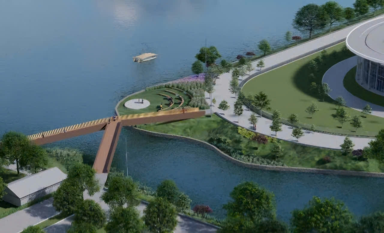 Phối cảnh cầu chữ Y tại TP. Huế.